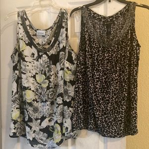 (2) Sleeveless tops